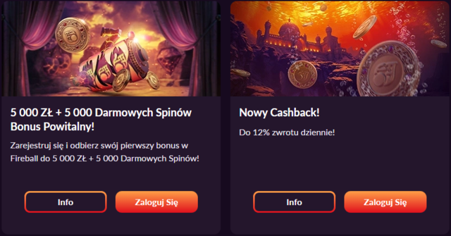 Fireball Casino bonus